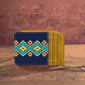 WRANGLER SOUTHWESTERN CARD CASE, Mustard